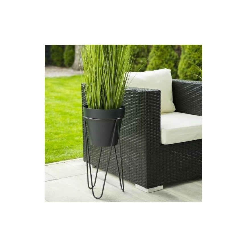 Lillepoti alus LOFT 50x30 cm must