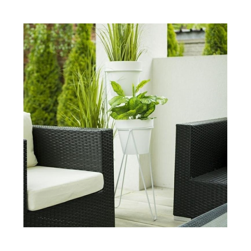 Lillepoti alus LOFT 50x30 cm valge