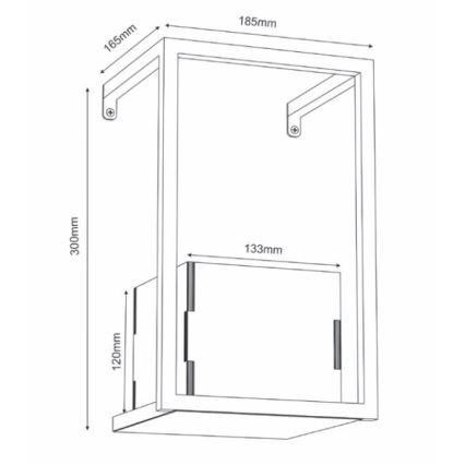 Lillepott seinale 30x18 cm
