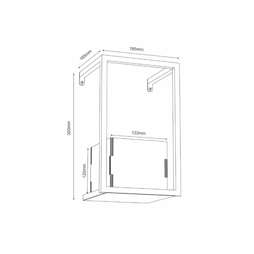 Lillepott seinale 30x18 cm