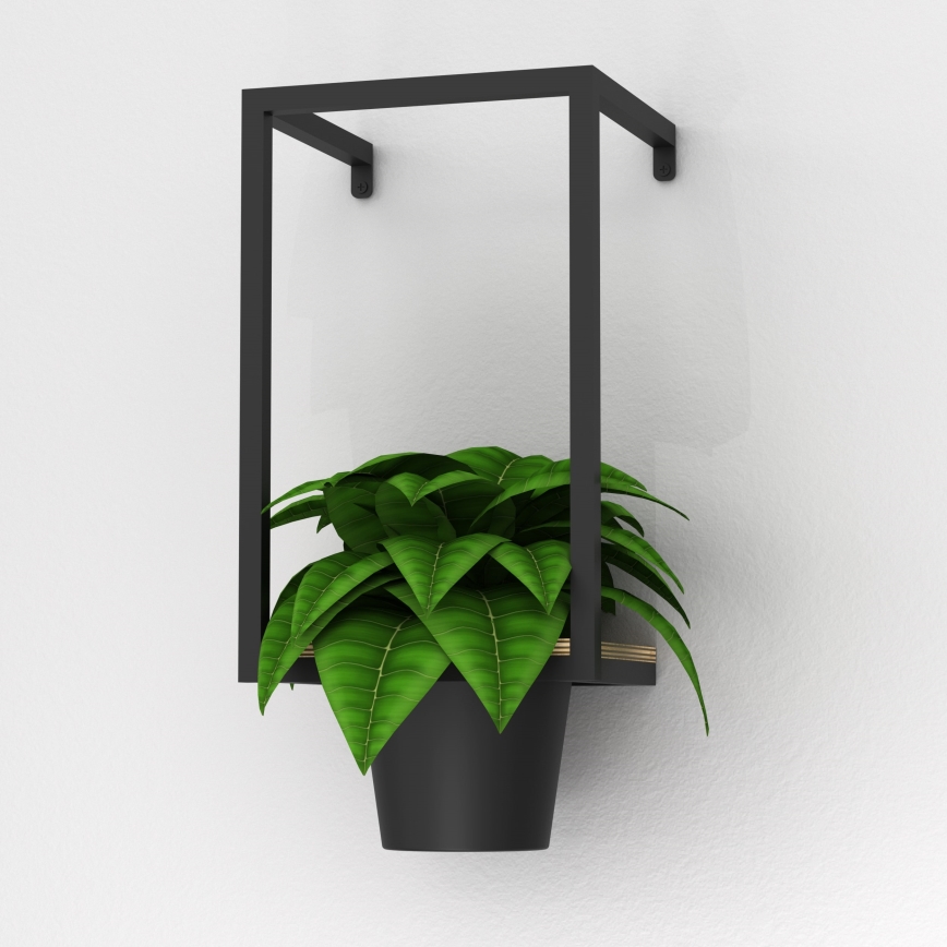 Lillepott seinale 38x18 cm must