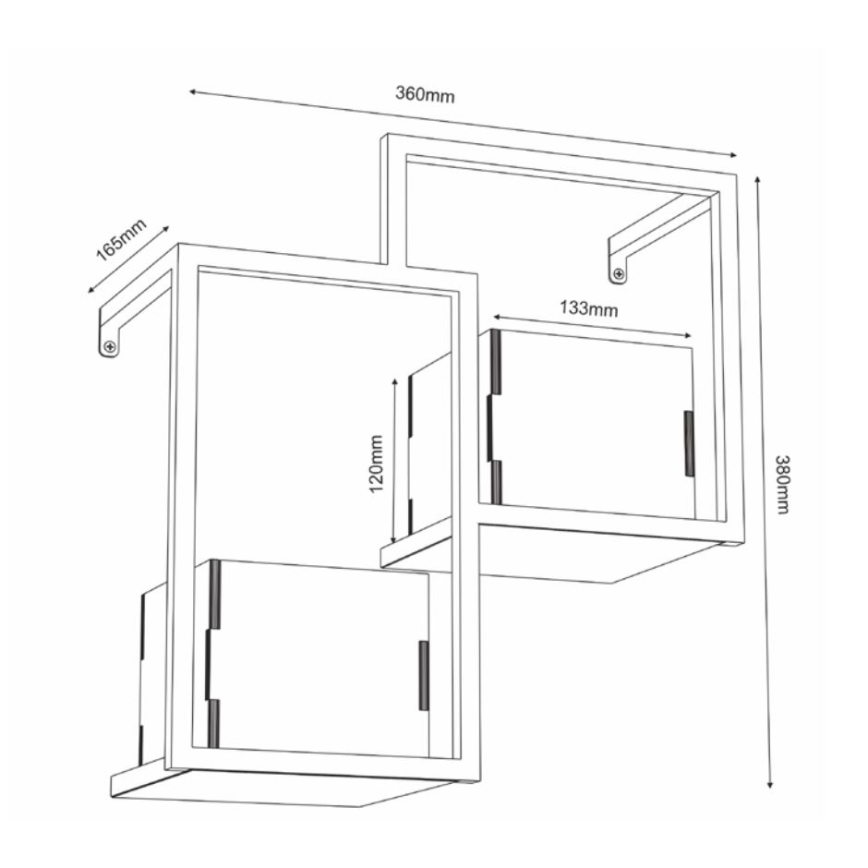 Lillepott seinale 38x35,5 cm