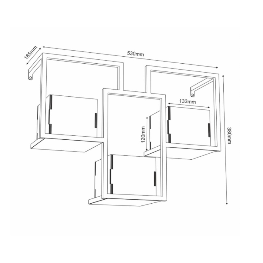 Lillepott seinale 38x53 cm