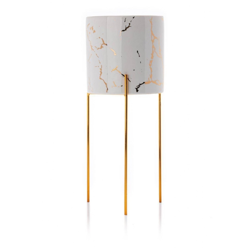 Lilleseade NILA 32,5x13 cm valge/kuldne