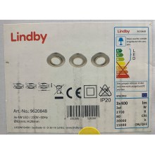 Lindby - KOMPLEKT 3x LED Süvistatav valgusti ANDREJ LED/4W/230V