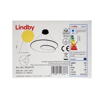 Lindby - LED Hämardatav lühter LUCY LED/28W/230V