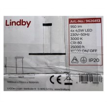 Lindby - LED Hämardatav lühter SOLVINA 4xLED/4,5W/230V