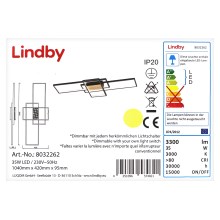 Lindby - LED Hämardatav pinnale kinnitatav lühter EMILJAN LED/35W/230V