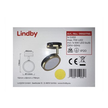 Lindby - LED Kohtvalgusti 1xGX53/6W/230V