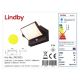 Lindby - LED Päikesepaneeliga seinavalgusti koos anduriga SHERIN LED/3,7W/3,7V IP54