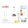 Lindby - LED RGBW Hämardatav lühter CAROLLE 1xE27/10W/230V Wi-Fi Tuya