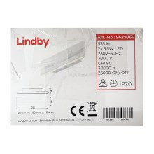 Lindby - LED Seinavalgusti IGNAZIA 2xLED/5,5W/230V