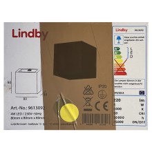 Lindby - LED Seinavalgusti QUASO LED/4W/230V betoon