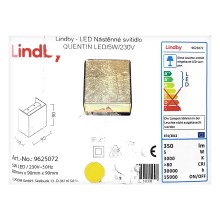 Lindby - LED Seinavalgusti QUENTIN LED/5W/230V