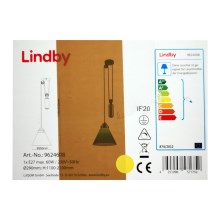 Lindby - Lühter ALECKS 1xE27/60W/230V