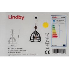 Lindby - Lühter MAXIMILIA 1xE27/60W/230V