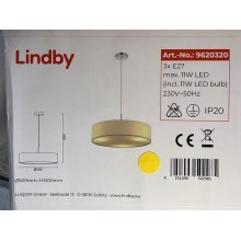 Lindby - Lühter SEBATIN 3xE27/11W/230V