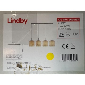 Lindby - Lühter UMMA 4xE27/60W/230V