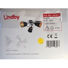 Lindby - Pinnale kinnitatav lühter SINDRI 3xE14/25W/230V