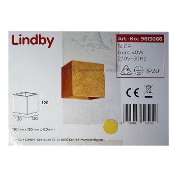 Lindby - Seinavalgusti YADE 1xG9/20W/230V