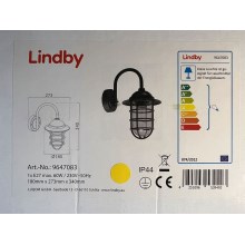 Lindby - Väli seinavalgusti NAILA 1xE27/60W/230V IP44