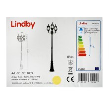 Lindby - Välivalgusti 3xE27/100W/230V IP44