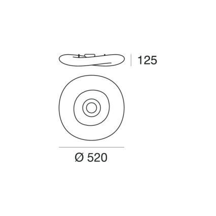Linea Light 8006 - LED Hämardatav laevalgusti MR. MAGOO LED/23W/230V d. 52 cm