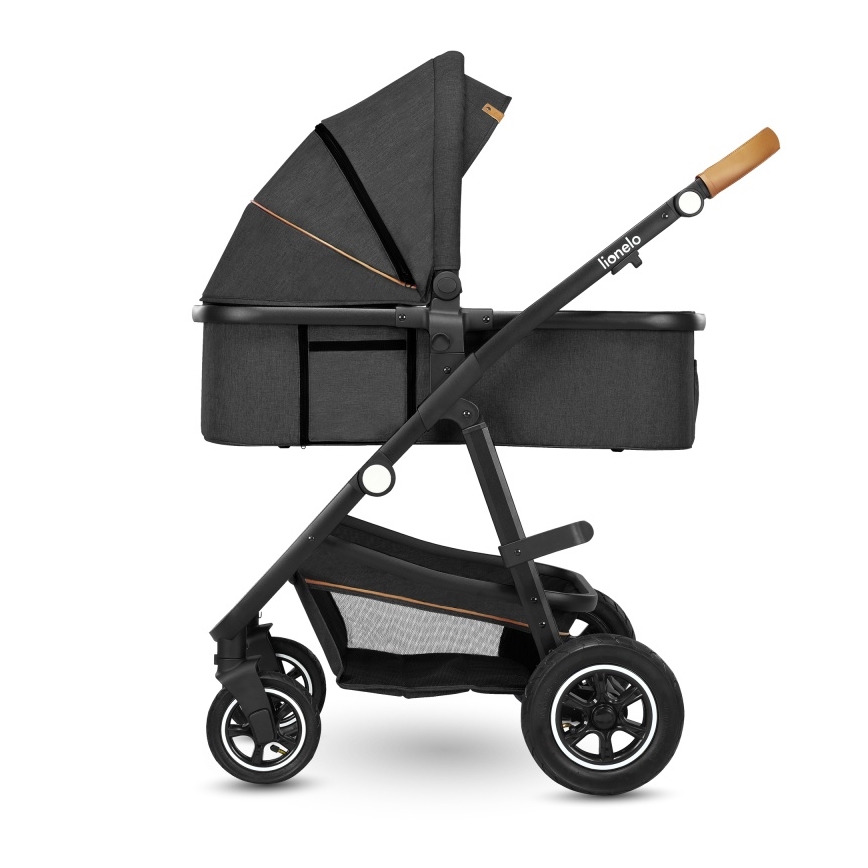 Lionelo - 2-ühes kombineeritud vanker AMBER Grey Graphite