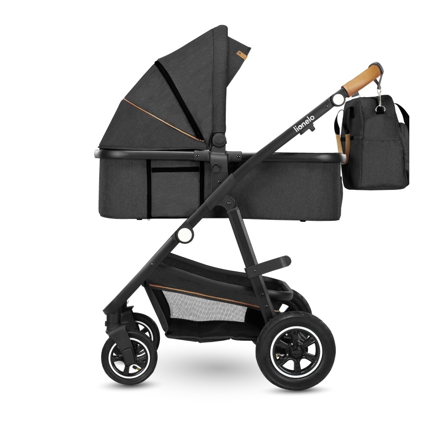 Lionelo - 2-ühes kombineeritud vanker AMBER Grey Graphite