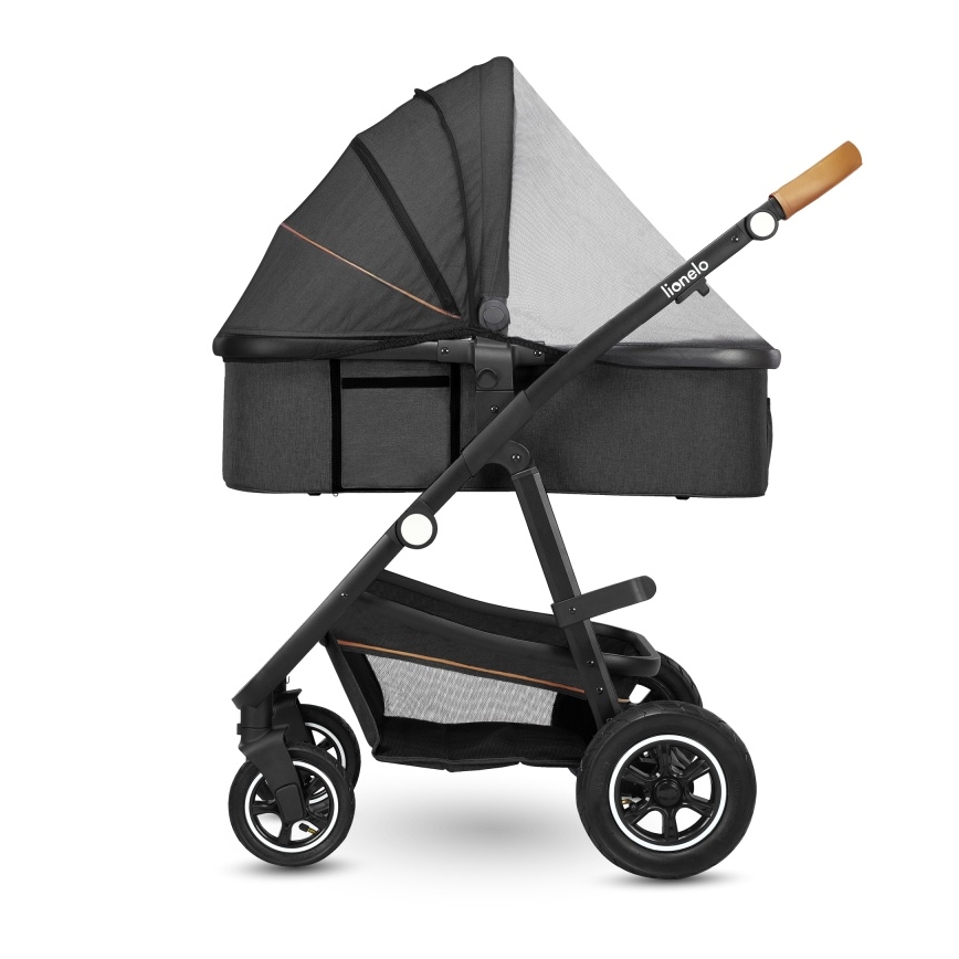 Lionelo - 2-ühes kombineeritud vanker AMBER Grey Graphite