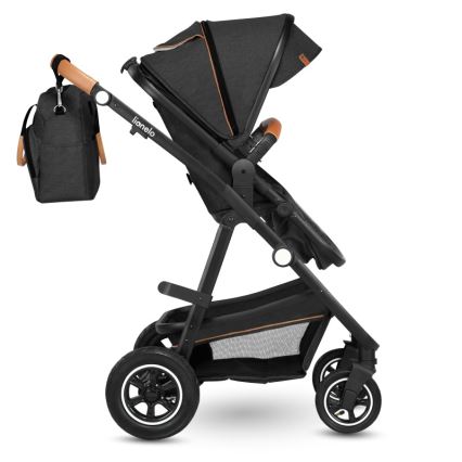 Lionelo - 2-ühes kombineeritud vanker AMBER Grey Graphite