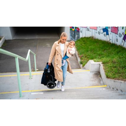 Lionelo - 2-ühes kombineeritud vanker MIKA, tumesinine