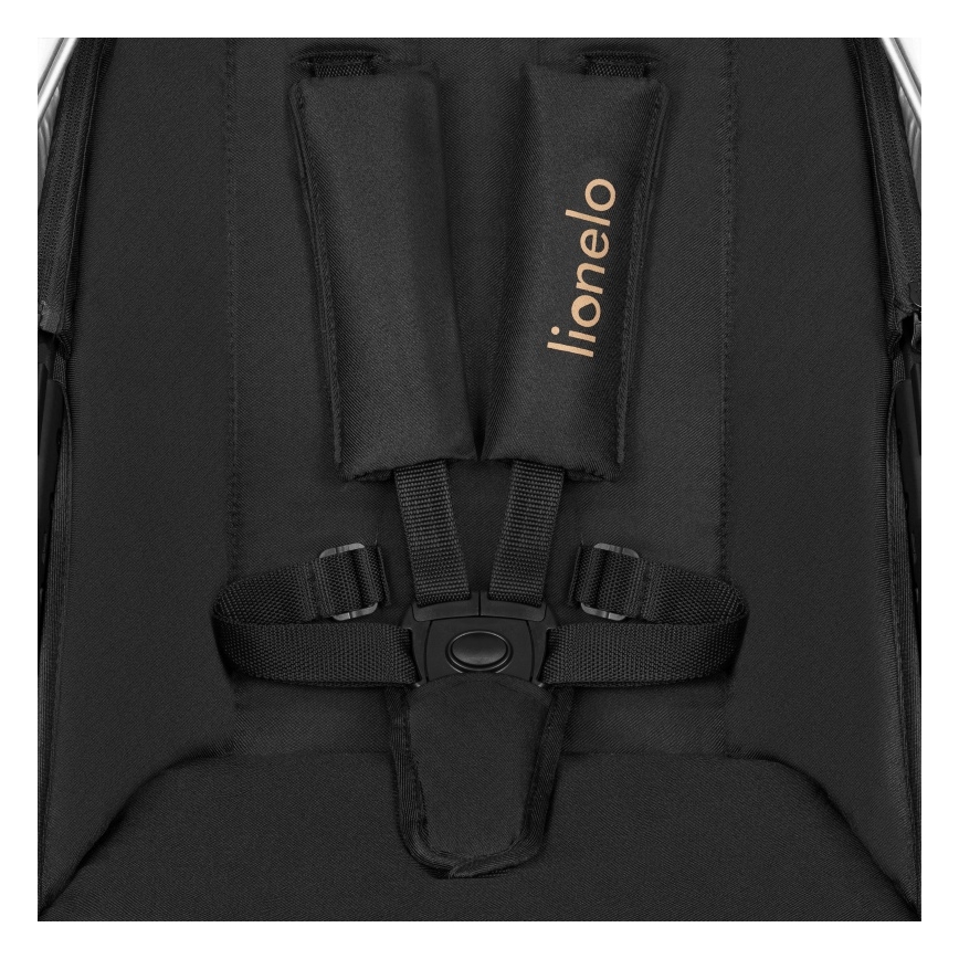 Lionelo - 2‑ühes kombineeritud jalutuskäru AMBER Must Onüks