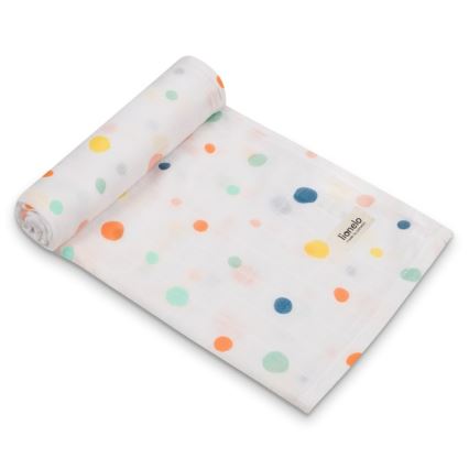 Lionelo - 3-osaline bambusest mähkimislappide komplekt BAMBOO SET 70x70 cm Dot