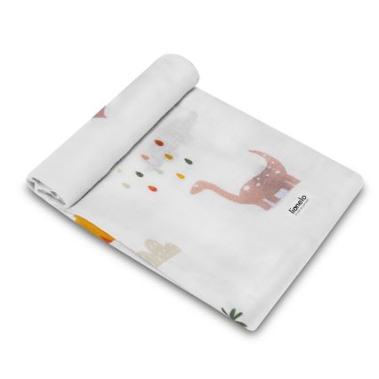 Lionelo - 3 tk bambusest mähkmed BAMBOO SET 70x70 cm Dino