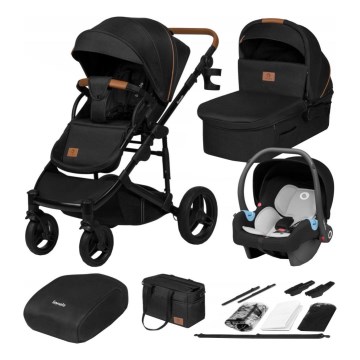 Lionelo - 3-ühes kombineeritud käru MARI TOUR Black Onyx