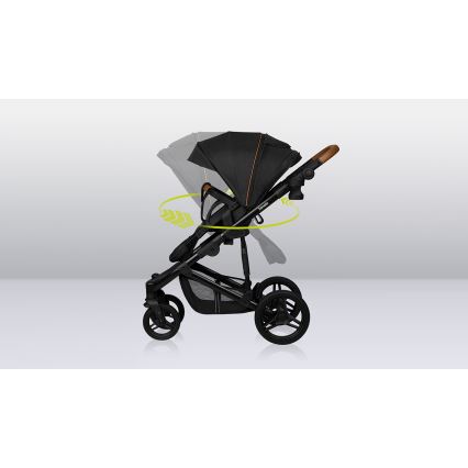 Lionelo - 3-ühes kombineeritud käru MARI TOUR Black Onyx