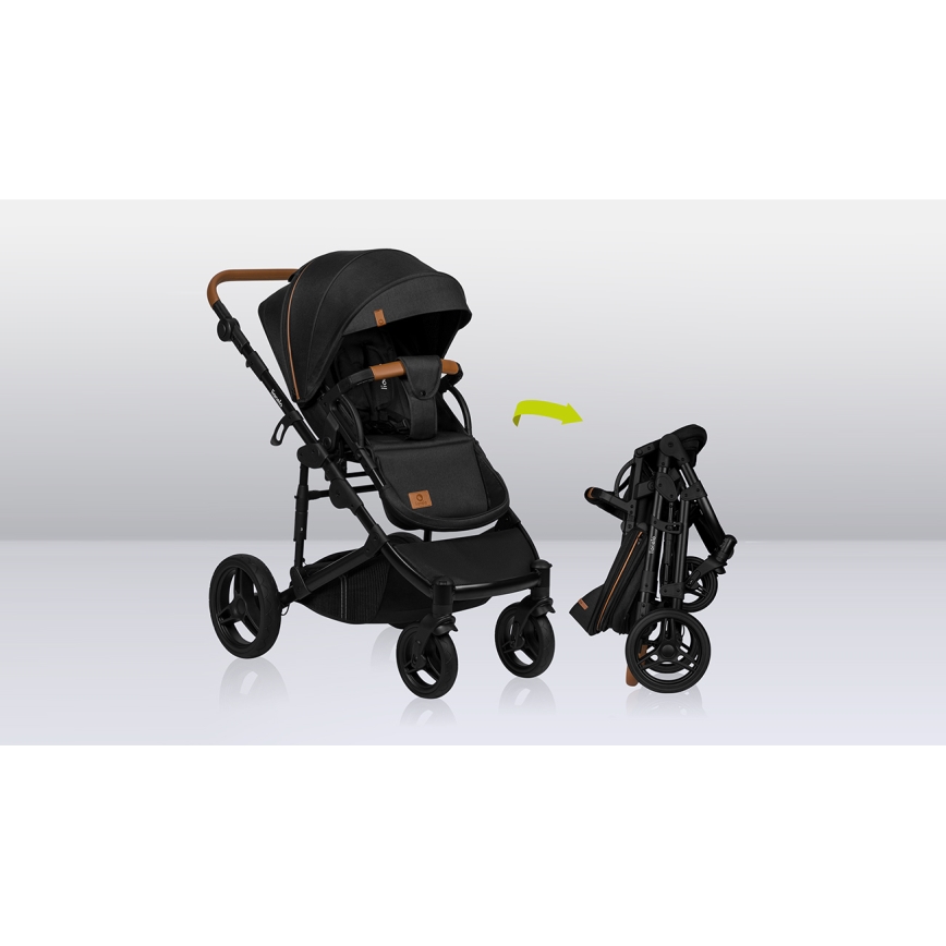 Lionelo - 3-ühes kombineeritud käru MARI TOUR Black Onyx