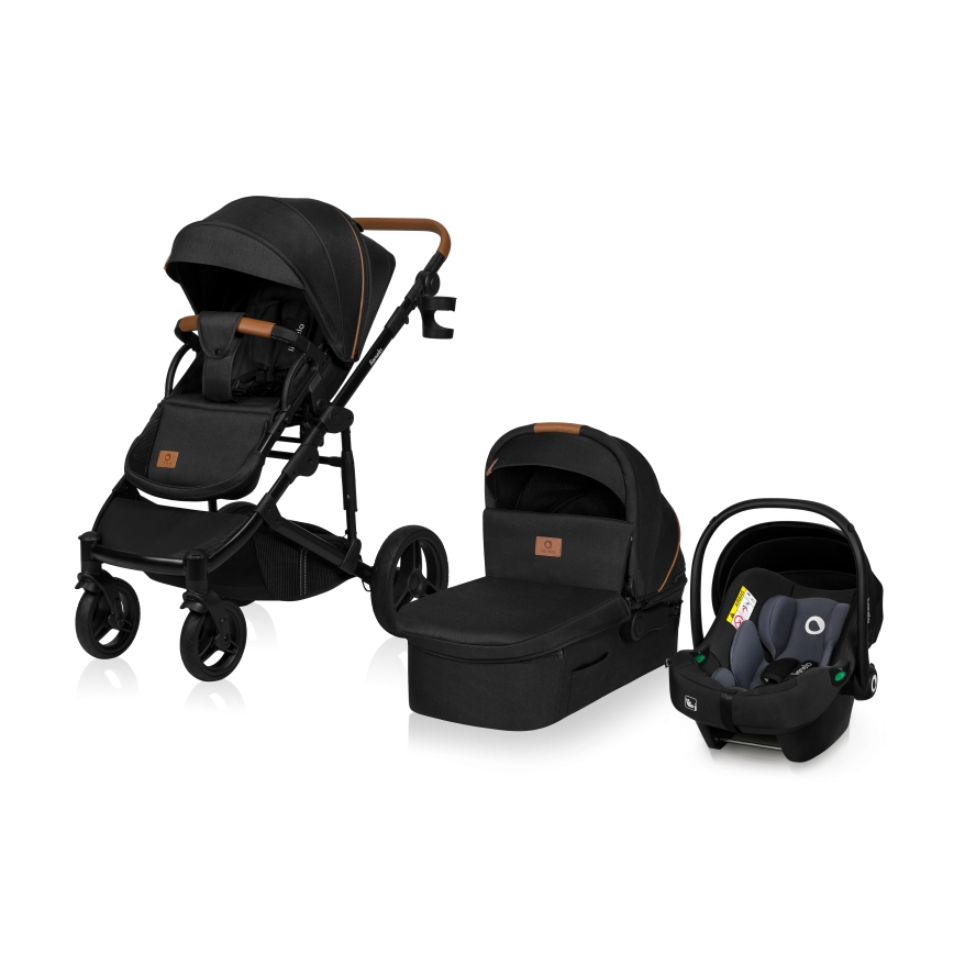 Lionelo - 3-ühes kombineeritud käru MARI TOUR Black Onyx