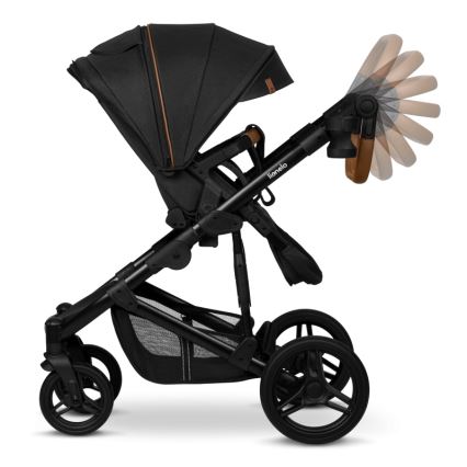 Lionelo - 3-ühes kombineeritud käru MARI TOUR Black Onyx