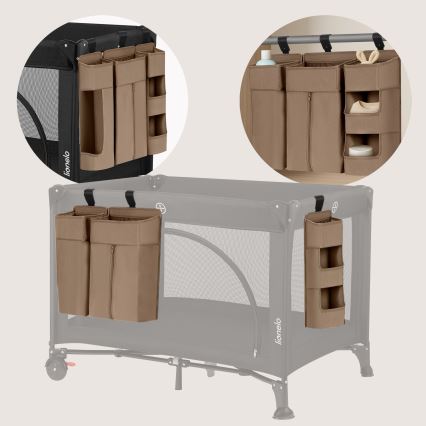 Lionelo - 3-ühes voodikott SIDEPOCKET beež