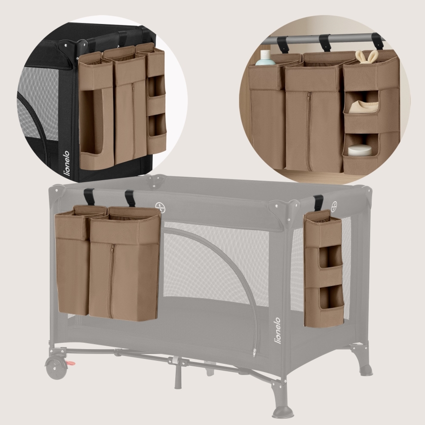 Lionelo - 3-ühes voodikott SIDEPOCKET beež