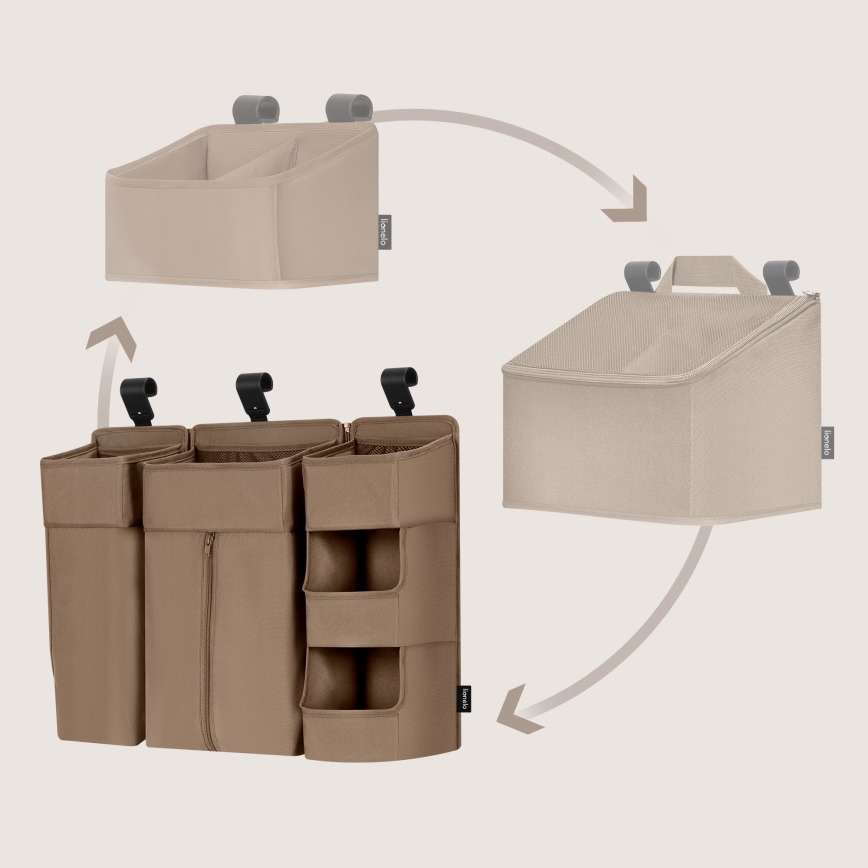 Lionelo - 3-ühes voodikott SIDEPOCKET beež