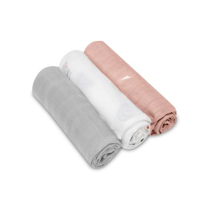 Lionelo - 3x Bambu beebipadi komplekt BAMBOO SET 70x70 cm Rainbow