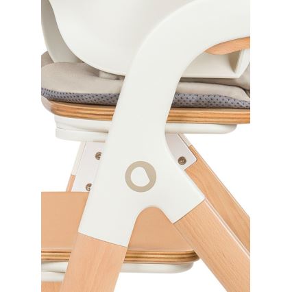 Lionelo - 3‑ühes laste söögitool MEGAN Valge puit