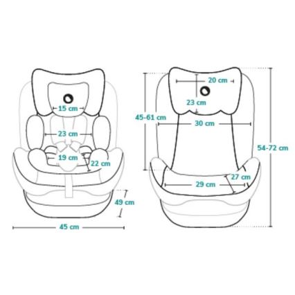 Lionelo - AART i-Size laste turvatool 40-150 cm must/hall