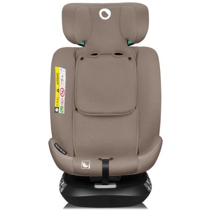 Lionelo - Pööratav lapse turvatool alusega BASTIAAN ONE i-Size 40-150 cm beež liiv