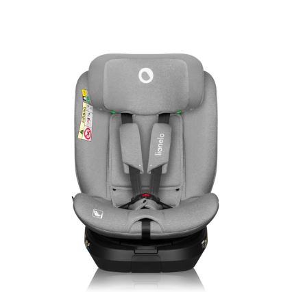 Lionelo - Alusega pööratav turvatool BRAVE i-Size 40-150 cm Kivihall
