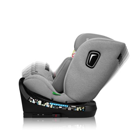 Lionelo - Alusega pööratav turvatool BRAVE i-Size 40-150 cm Kivihall