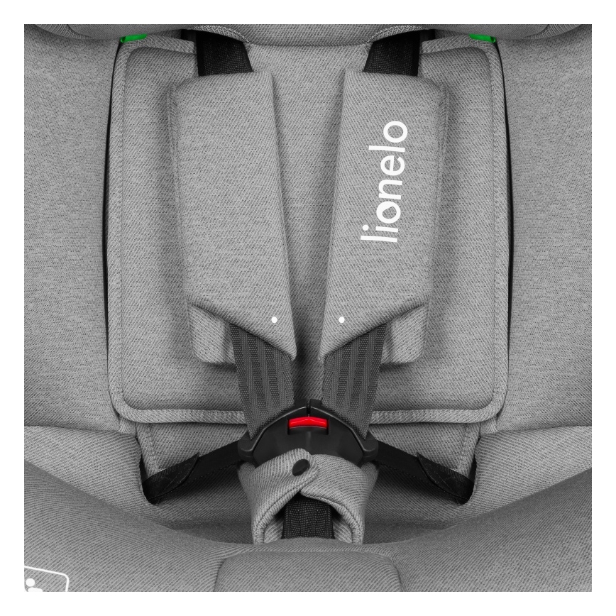 Lionelo - Alusega pööratav turvatool BRAVE i-Size 40-150 cm Kivihall